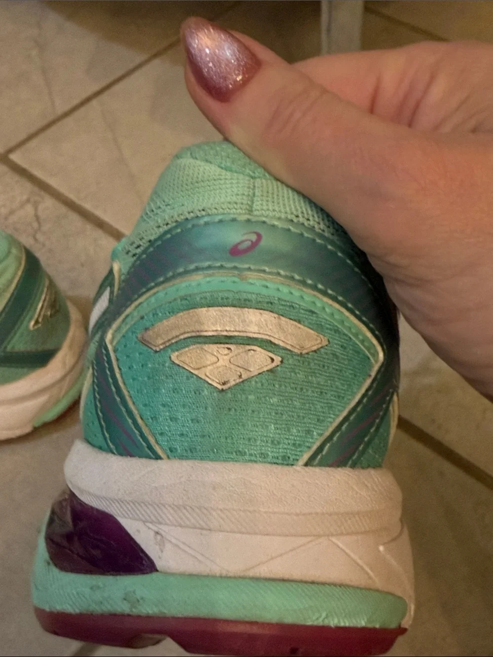 ASICS 10 Women's GT-1000 5 Mint Orchid Cockatoo Running Sneakers